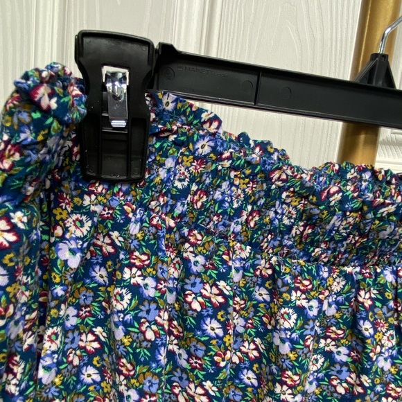 Aeropostale Womens Floral Overlay Ruffle Lace Mini Skirt Size XL Western Y2K - Picture 4 of 8